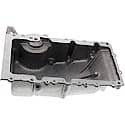 Engine Oil Pan: Direct Fit, Aluminum, Front Sump, 5 Quart