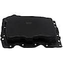 Engine Oil Pan: Direct Fit, Steel, Rear Sump, 5 Quart