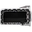 Engine Oil Pan: Direct Fit, Steel; Aluminum, Center Sump, 4.59 Quart