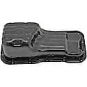 Engine Oil Pan: Direct Fit, Steel, Rear Sump