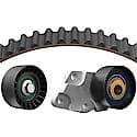 Timing Belt Tensioner Kit: W/ Belt, Camshaft Belt Tensioner & Idler, 3 Pieces