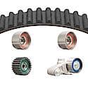 Timing Belt Kit; With Belts, Camhaft Belt Tensioner And 3 Idlers, 6 Piece Set