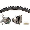 Timing Belt Kit; With Belt, Tensioner, Idler And 3 Plastic Covers, 4 Piece Set