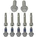 Hub Rotor And Caliper Bracket Bolt Kit; 5 Hub Bolts; 5 Rotor Bolts; 2 Bracket Bolts