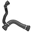 Curved Radiator Hoses: EPDM Rubber, Standard Duty, 11" Long, 1.44" Diameter