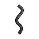 Curved Radiator Hoses: EPDM Rubber, Standard Duty, 14" Long, 1.25" Diameter