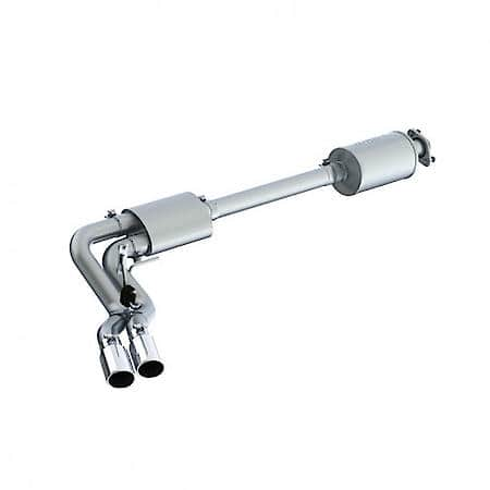 Installer Series, 3 In Cat Back System: Polished Tip, Aluminized Steel, Designed for Power and Sound