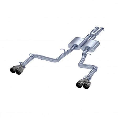 Aluminized Steel, With Mufflers, 2.5"Pipe Dia, Dual Exhaust With Dual Exit