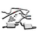 Dual - 2.5in Cat-Back Exhaust System - Ultra Flo Welded Mufflers: Stainless Steel