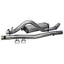 Single - 3in Cat-Back Exhaust System - Ultra Flo Welded Muffler: Stainless Steel