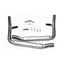 50-2652 2.5" Stainless Exhaust System 65-70 Mustang Side Exit