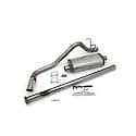 40-9012 2 1/4" Stainless Steel Exhaust System 95-99 Tacoma 4X4 Xtra Cab Short Bed