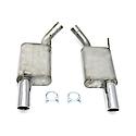 40-2627 2.5" Stainless Steel Exhaust System 05-10 Mustang GT Axle Back