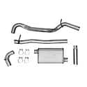 Single - 2.5in Cat-Back Exhaust System - Ultra Flo Welded Muffler: Stainless Steel