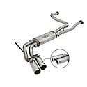 Rebel Series Cat Back Exhaust System: Polished Tip, 409 Stainless Steel, Unleashes All Available HP