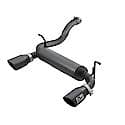 Rebel Series Axel Back Exhaust System: Black Tip, 409 Stainless Steel, Unleashes All Available HP