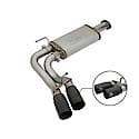 Rebel Series Cat Back Exhaust System: Black Tip, 409 Stainless Steel, Gain up to 9 HP