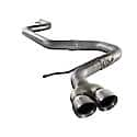 Large Bore-HD Cat Back Exhaust System: Polished Tip, 409 Stainless Steel, Unleashes All Avail. HP