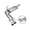 Rebel Series Cat Back Exhaust System: Polished Tip, 409 Stainless Steel, Gain up to 14 HP