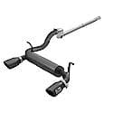 Rebel Series Cat Back Exhaust System: Black Tip, 409 Stainless Steel, Unleashes All Available HP