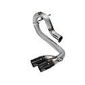 Rebel Series DPF Back Exhaust System: Black Tip, 409 Stainless Steel, Unleashes All Available HP