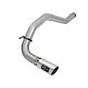 Large Bore-HD DPF Back Exhaust System: Polished Tip, 409 Stainless Steel, Unleashes All Avail. HP