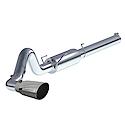 Large Bore-HD Cat Back Exhaust System: Polished Tip, 409 Stainless Steel, Unleashes All Avail. HP