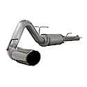 Large Bore-HD Cat Back Exhaust System: Polished Tip, 409 Stainless Steel, Unleashes All Avail. HP