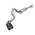 Rebel Series Cat Back Exhaust System: Black Tip, 409 Stainless Steel, Unleashes All Available HP