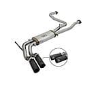 Rebel Series Cat Back Exhaust System: Black Tip, 409 Stainless Steel, Unleashes All Available HP