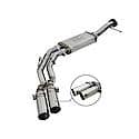 Rebel Series Cat Back Exhaust System: Polished Tip, 409 Stainless Steel, Gain up to 15 HP