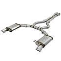 MACH Force-Xp Cat Back Exhaust System: Polished Tip, 304 Stainless Steel, Unleashes All Avail. HP