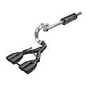 Rebel Series Cat Back Exhaust System: Black Tip, 304 Stainless Steel, Gain up to 9 HP