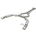 MACH Force-Xp Cat Back Exhaust System: Polished Tip, 304 Stainless Steel, Unleashes All Avail. HP