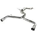 MACH Force-Xp Cat Back Exhaust System: Polished Tip, 304 Stainless Steel, Unleashes All Avail. HP