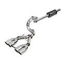 Rebel Series Cat Back Exhaust System: Polished Tip, 304 Stainless Steel, Gain up to 9 HP