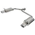 Takeda Axel Back Exhaust System: Polished Tip, 304 Stainless Steel, Gain up to 7 HP
