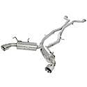 Takeda Cat Back Exhaust System: Polished Tip, 304 Stainless Steel, Unleashes All Available HP