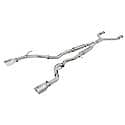 Takeda Cat Back Exhaust System: Polished Tip, 304 Stainless Steel, Gain up to 18 HP