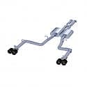 Ss, 2.5"Dia Pipe, Dual Exhaust With Dual Split Rear Exit, 3.5"Quad Tips