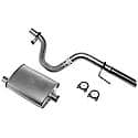 Single - 2.25in Cat-Back Exhaust System - Super Turbo Muffler: Aluminized Steel