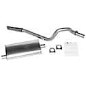 Single - 2.25in Cat-Back Exhaust System - Super Turbo Muffler: Aluminized Steel