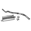 Single - 2.25in Cat-Back Exhaust System - Super Turbo Muffler: Aluminized Steel