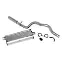 Single - 2.5in Cat-Back Exhaust System - Ultra Flo Welded Stainless Steel Muffler