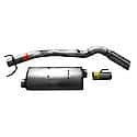 Single - 4in Cat-Back Exhaust System - Ultra Flo Welded Stainless Steel Muffler