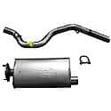 Single - 2.5in Cat-Back Exhaust System - Super Turbo Muffler: Aluminized Steel