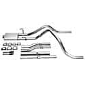 Dual - 3in-2.5in Cat-Back Exhaust System - Super Turbo Muffler: Aluminized Steel