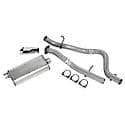 Single - 3in Cat-Back Exhaust System - Ultra Flo Welded Stainless Steel Muffler