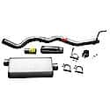 Single - 3in Cat-Back Exhaust System - Ultra Flo Welded Stainless Steel Muffler