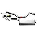 Single - 2.5in Cat-Back Exhaust System - Ultra Flo Welded Stainless Steel Muffler